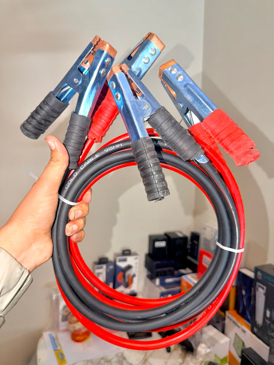 🚗⚡ Emergency Car Jumper Starter Cable (300–600 AMP) Heavy-Duty Clips | 6ft & 9ft Options | Copper-Coated