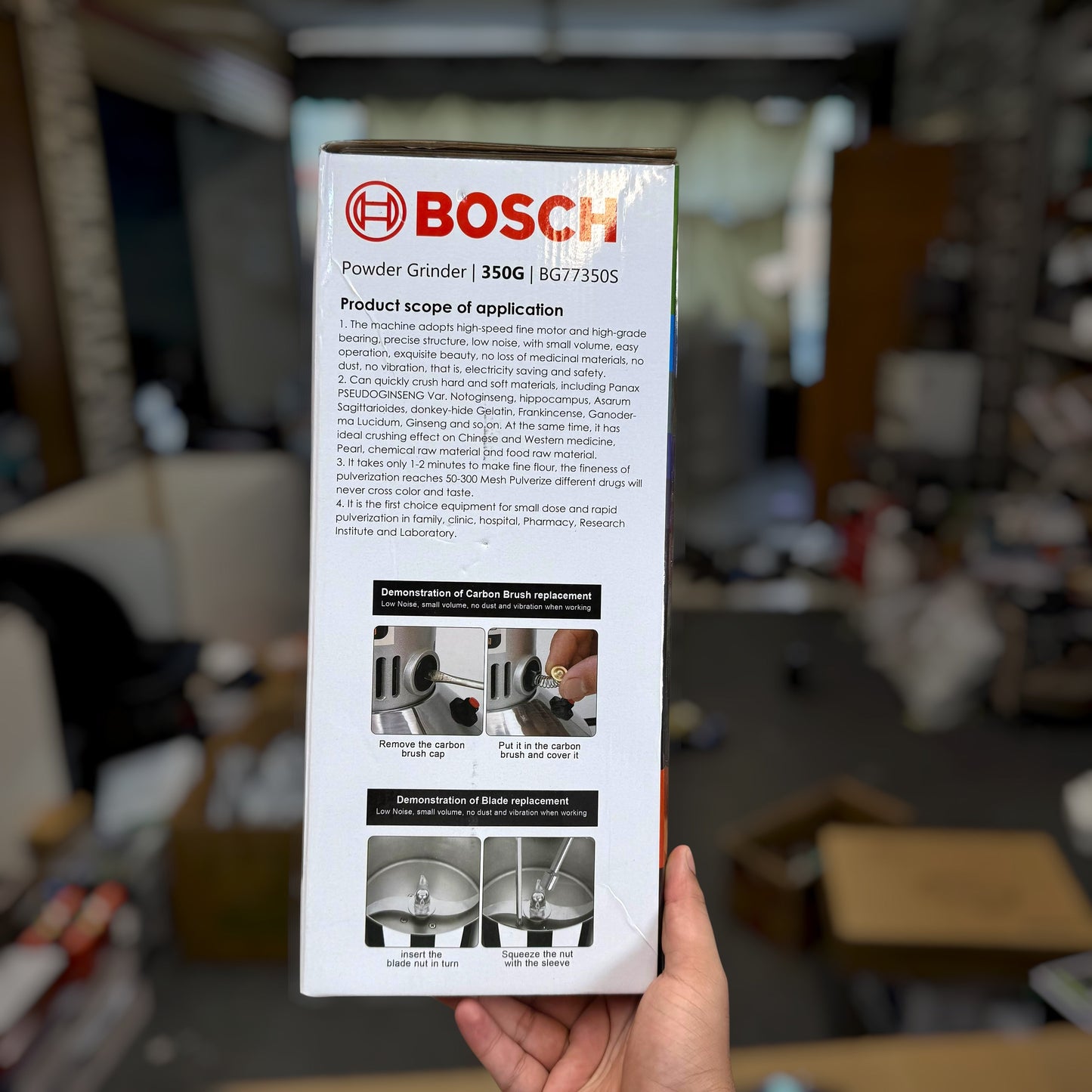 Bosch 150, 250, 350 & 500G Heavy-Duty Grinder