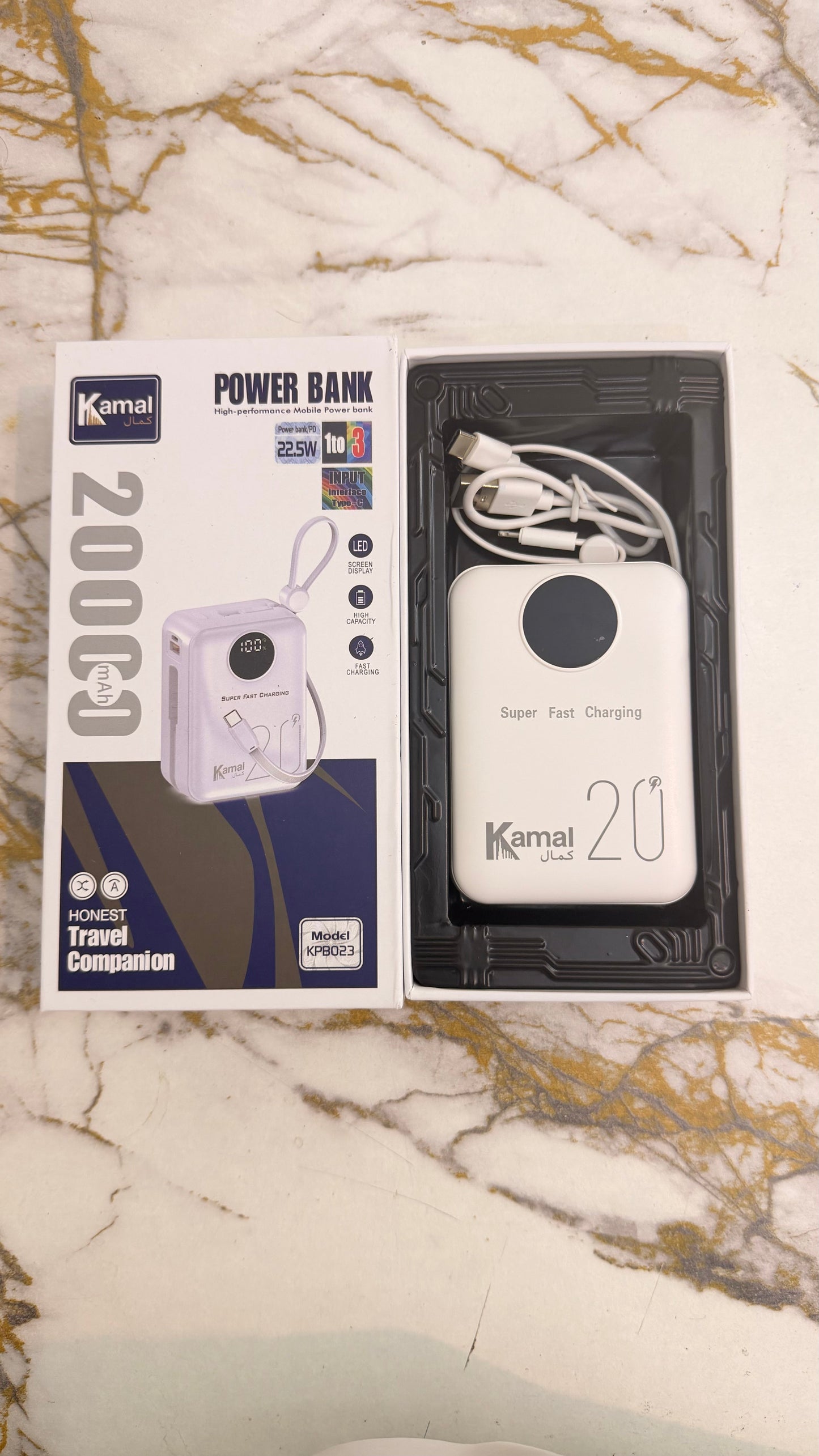Kamal 88W Digital Super Fast Charging Power Bank|20000 MAH KPB-023 | made in Dubai 🇦🇪