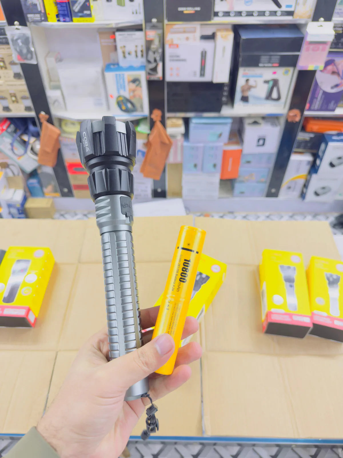 Coba Aluminum Alloy LED Flashlight Torch CB-G710 / CB-G711 / CB-G712