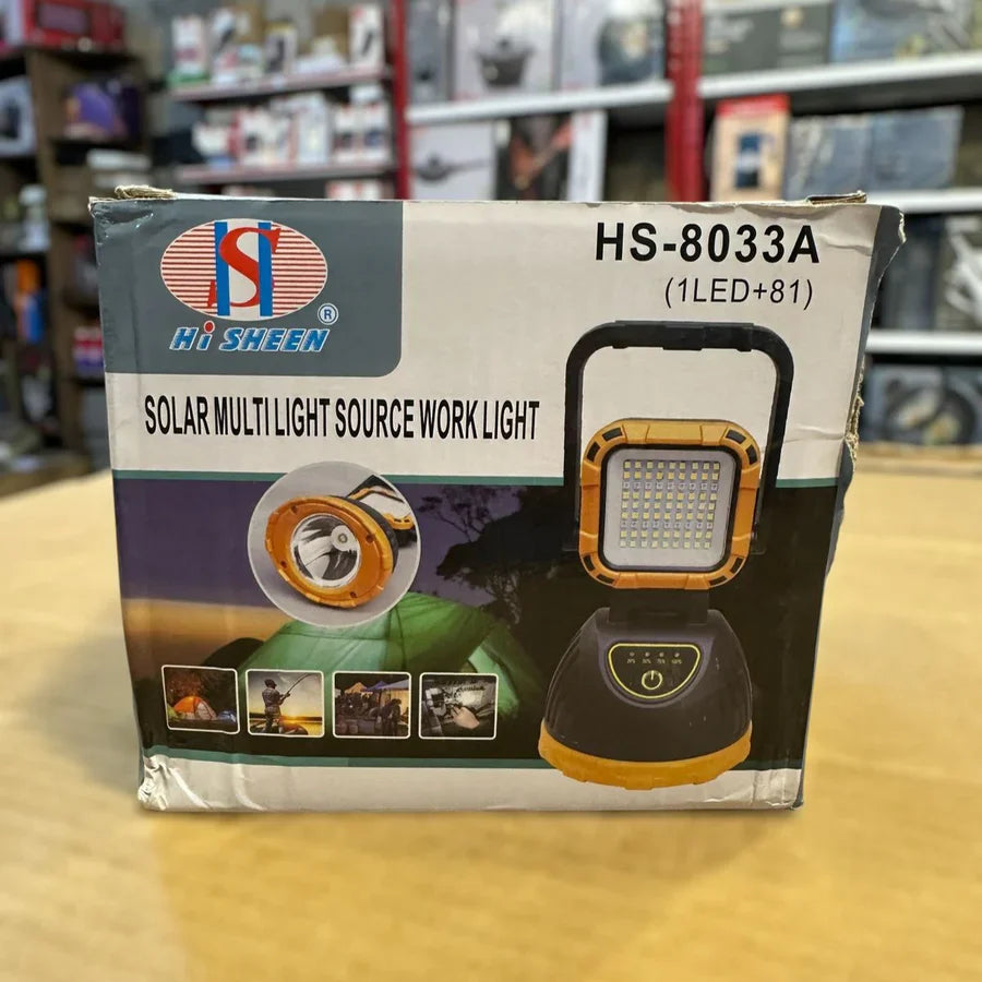Solar Multi-Source Work Light HS-8033AB – Bright, Reliable Lighting