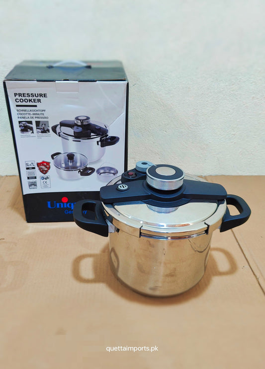 Imported Unique Pro 3 in 1 Stainless Steel Automatic Pressure Cooker - 5L + 7L