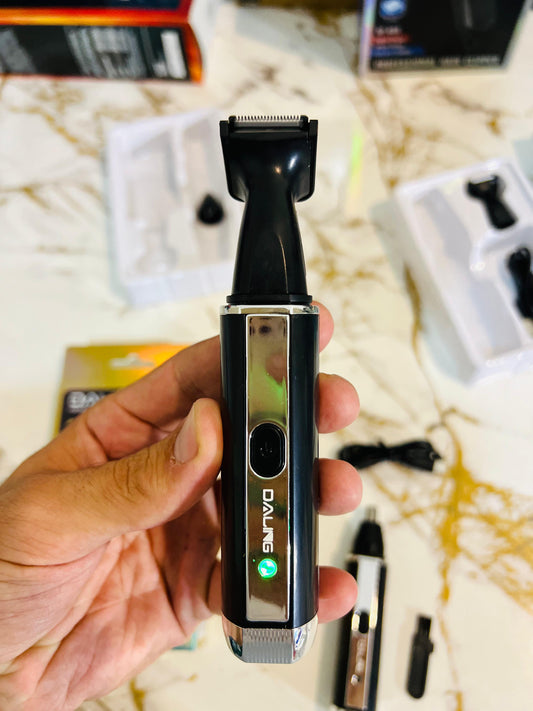 DALING DL-7200 2-in-1 Professional Grooming Kit – Nose Hair Trimmer & Sideburn Trimmer for Men