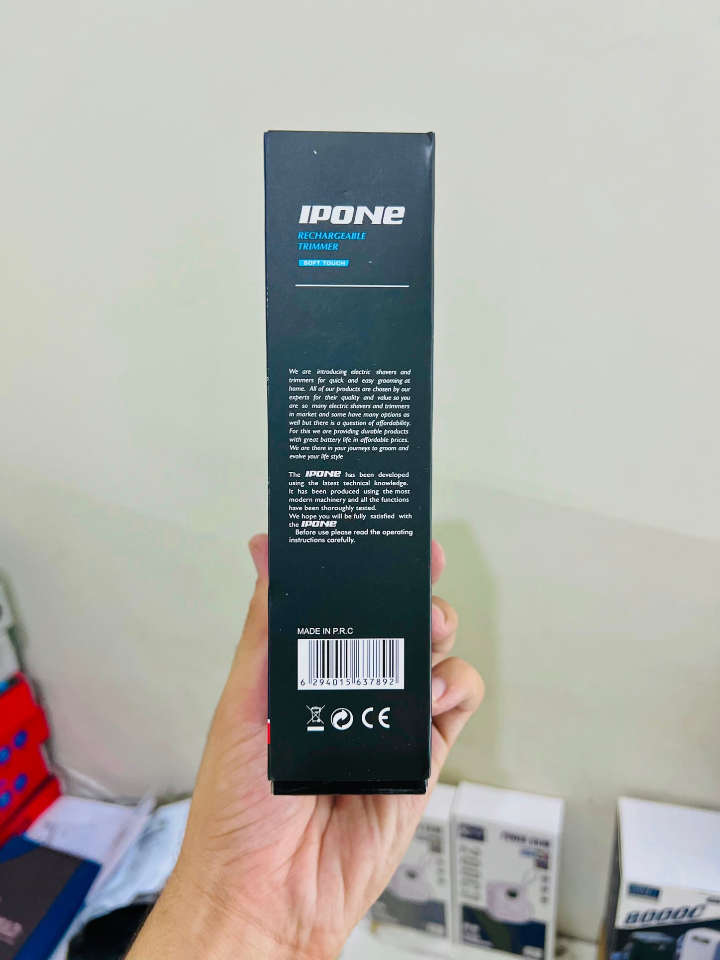 IPONE Rechargeable Trimmer – Digital Display | 90 Min Cordless Power | IP-789