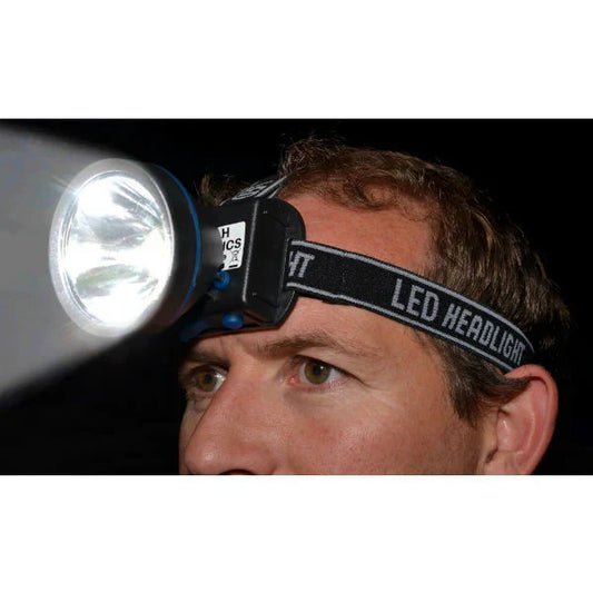 Imported Head Lamp Rechargeable Hands-Free Headlight for Camping, Work & Emergency Use