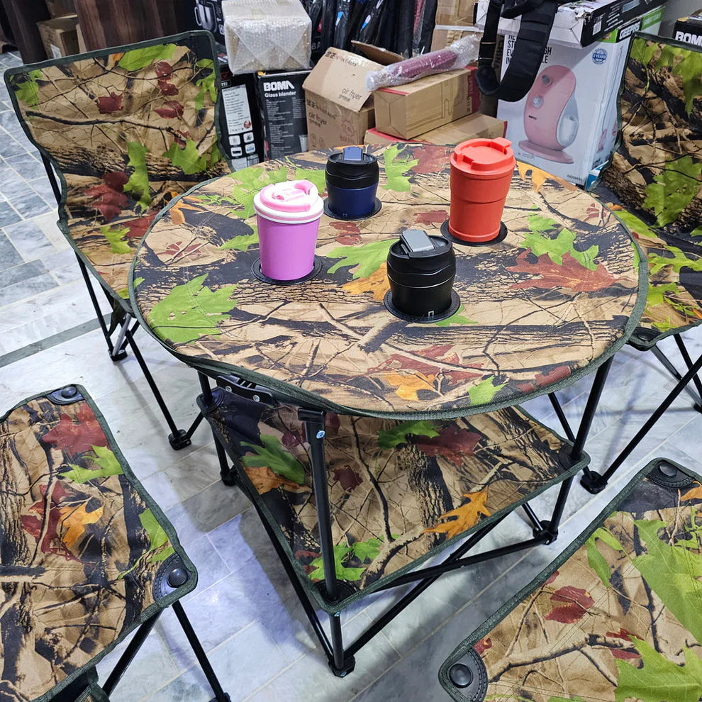 Imported Folding Chair Set with Table