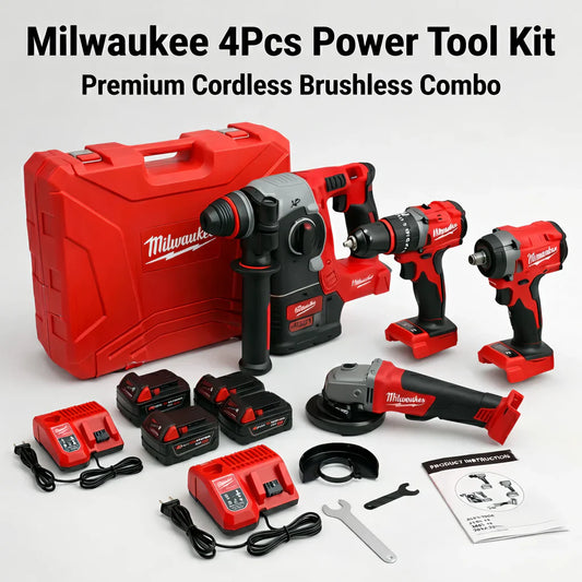 Milwaukee 4 in 1 Drill Machine Set Tool kit Set