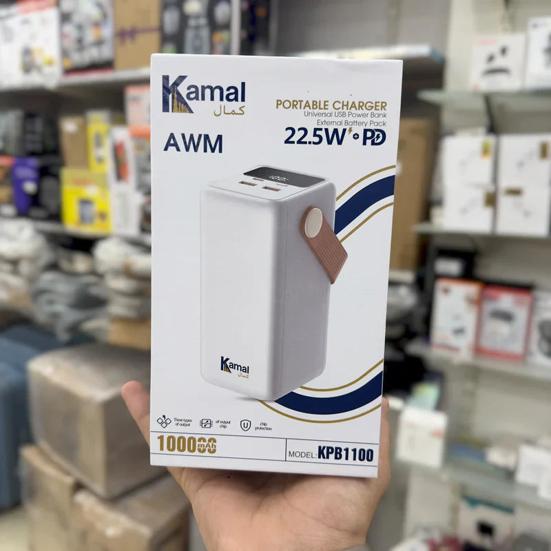 Kamal 100,000mAh AWM Power Bank KPB1100 – Extreme Backup Fast Charging |
