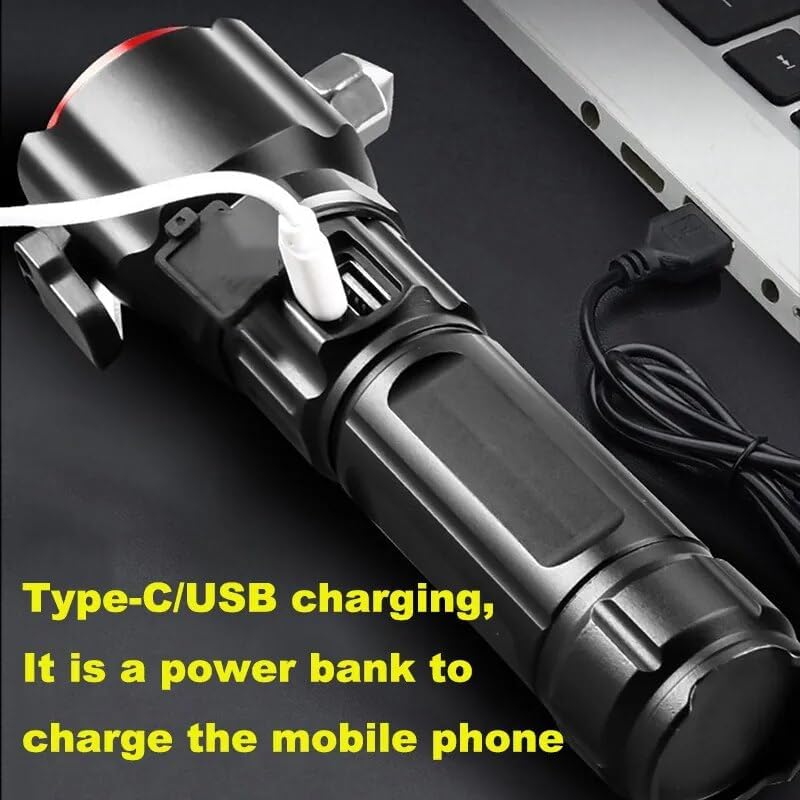 Multifunctional 5-in-1 Torch (1km Range)