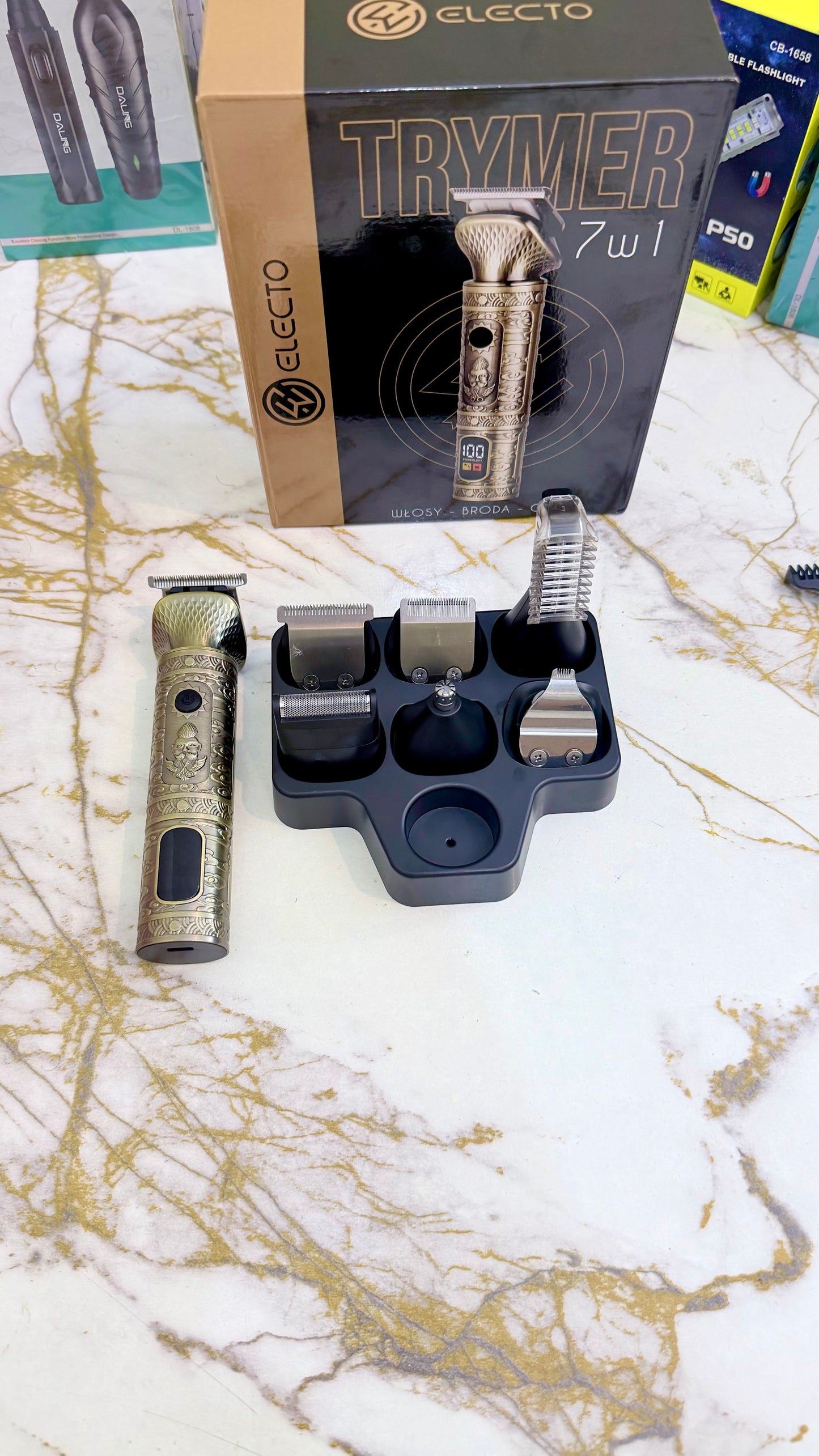 Electo 7-in-1 Multi-Grooming Kit – All-in-One Hair, Beard & Body Trimmer