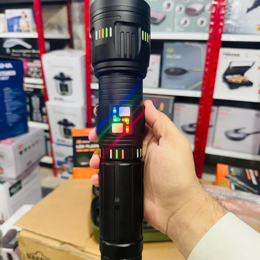YEMAO LED Flashlight YM-G601 – Powerful Rechargeable Torch (9 Hours Battery Backup)