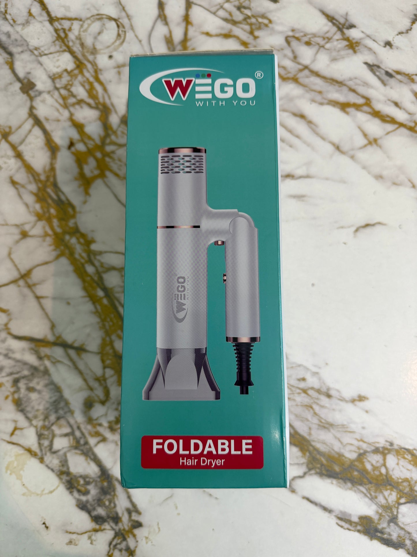 WEGO Foldable Hair Dryer – Compact Fast Drying with 1 Year Warranty | AwamiImport.com