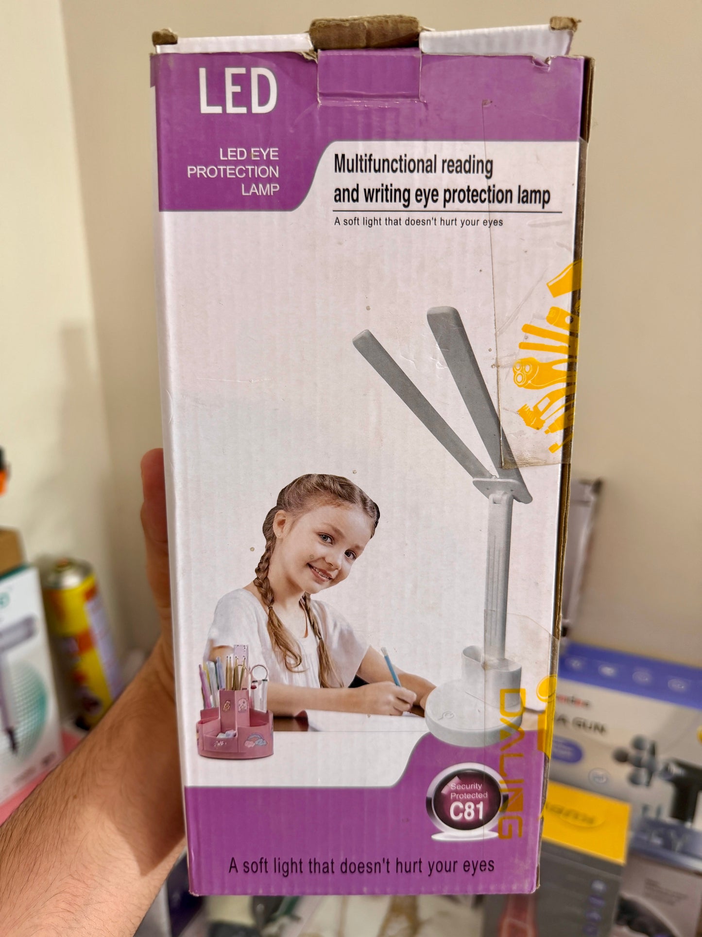 Multifunctional Reading Lamp C81 – Rechargeable LED Study Lamp (4–5 Hours Battery Backup)