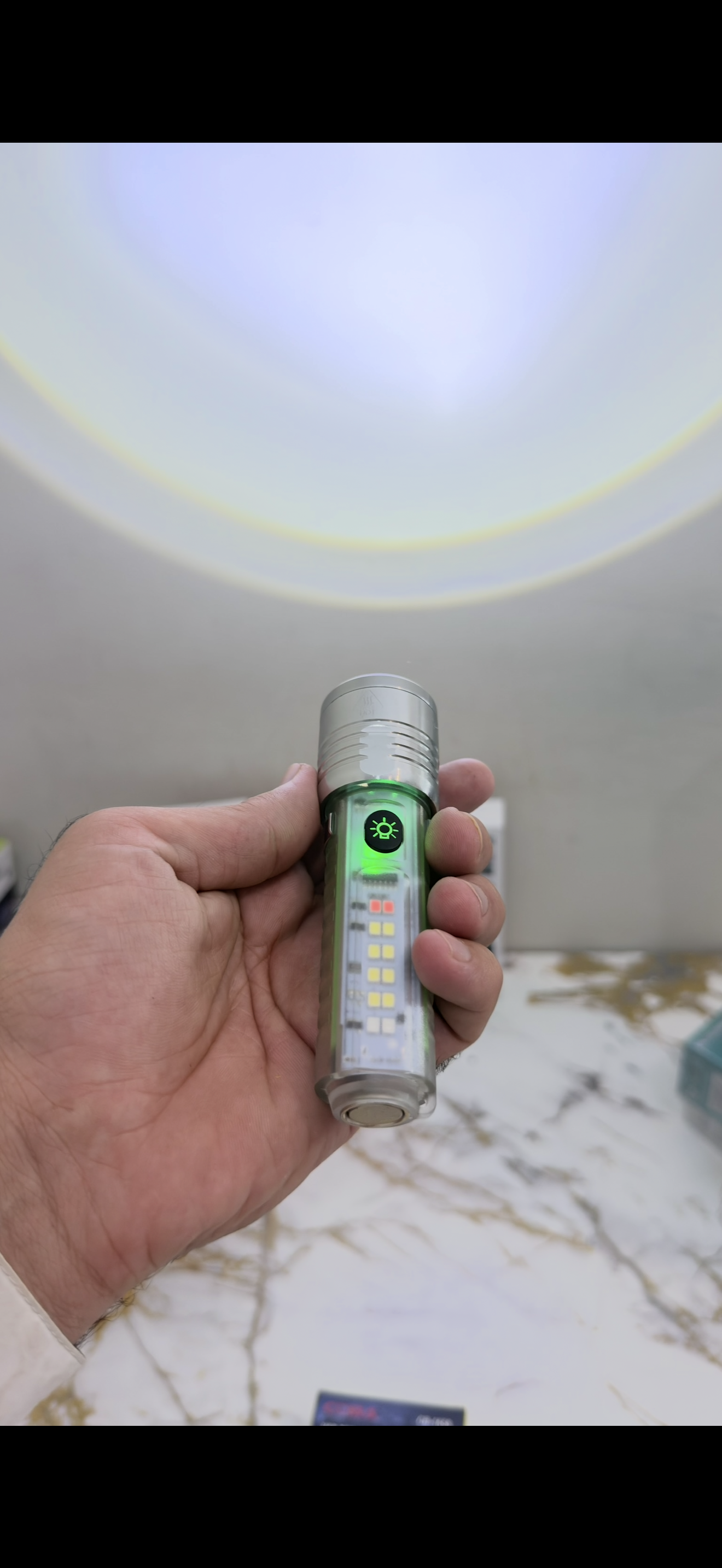 Coba CB-1658 Mini LED Torch – USB Rechargeable Zoom Flashlight with Multiple Modes