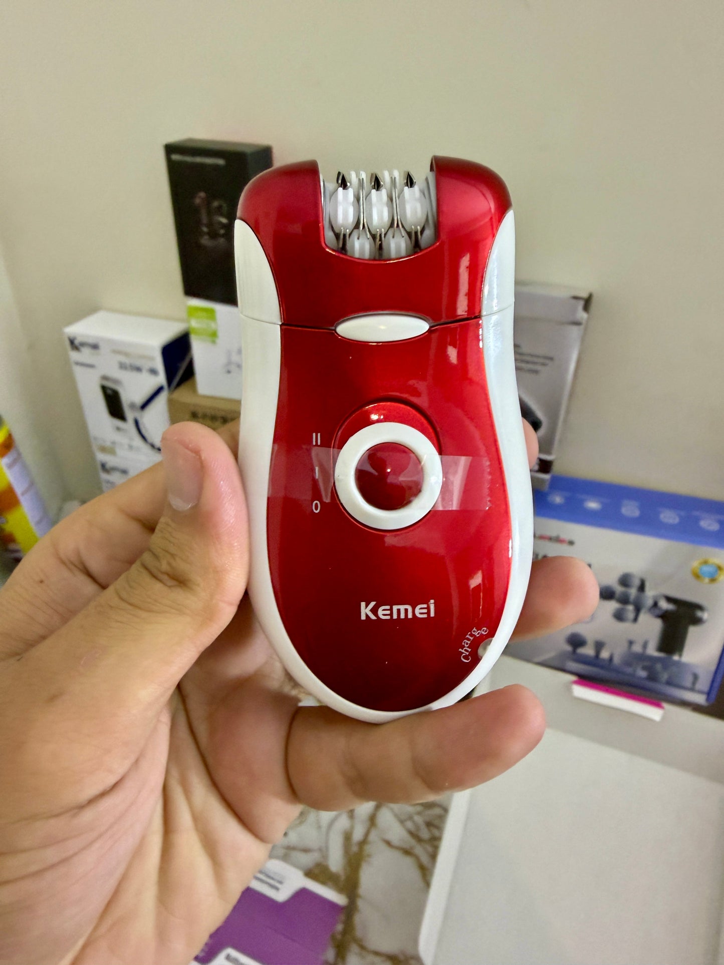 3-in-1 Portable Ladies Epilator & Shaver KM519A – Painless Hair Removal |