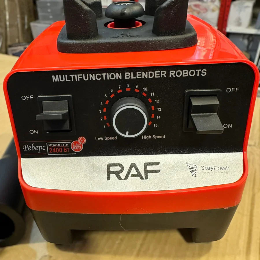 RAF Heavy Duty Juicer Blender & Grinder R-2809 – 2400W Power & 2.0L Capacity |