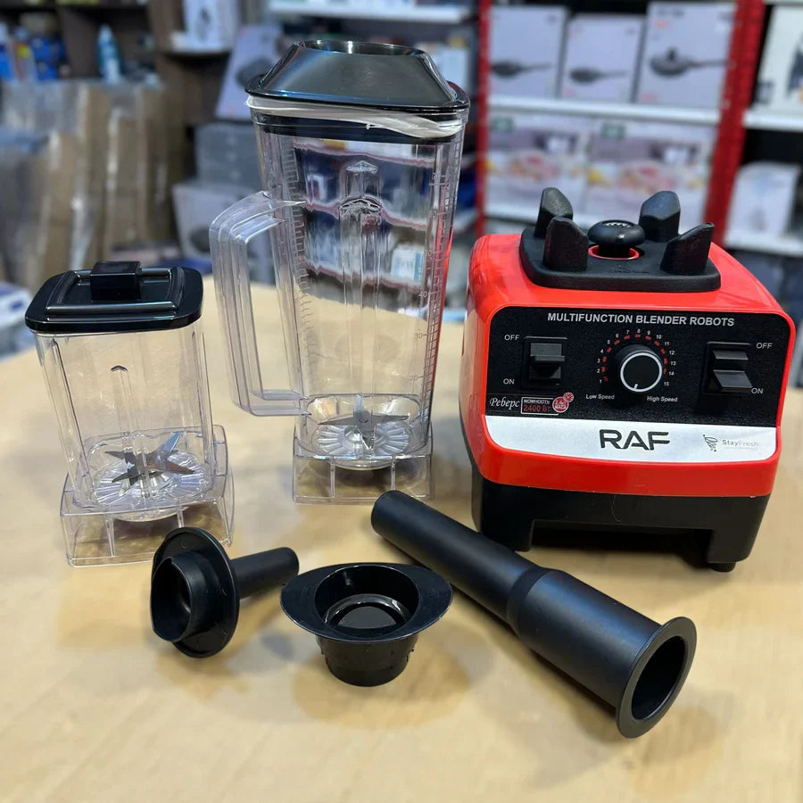 RAF Heavy Duty Juicer Blender & Grinder R-2809 – 2400W Power & 2.0L Capacity |