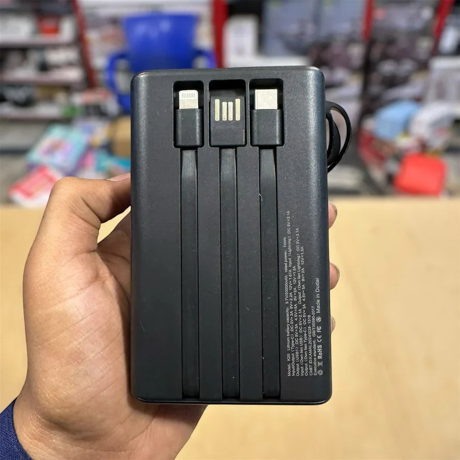 Magnetic Wireless 20000mAh Kamal Power Bank K25 – Fast & Smart Charging | Made in Dubai🇦🇪