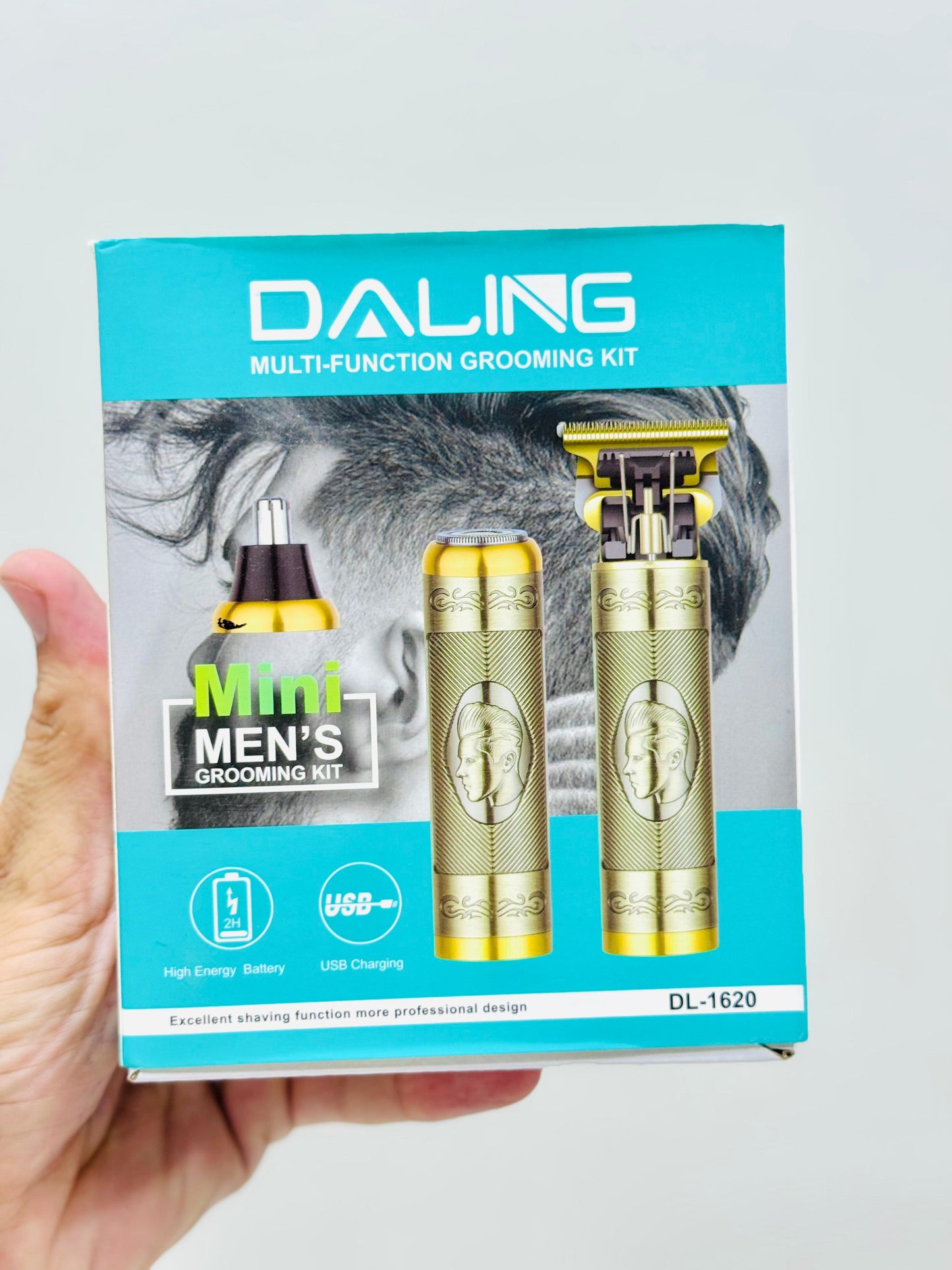 Daling DL-1620 | 3-in-2 Grooming Kit – Trimmer + Shaver + Nose Trimmer