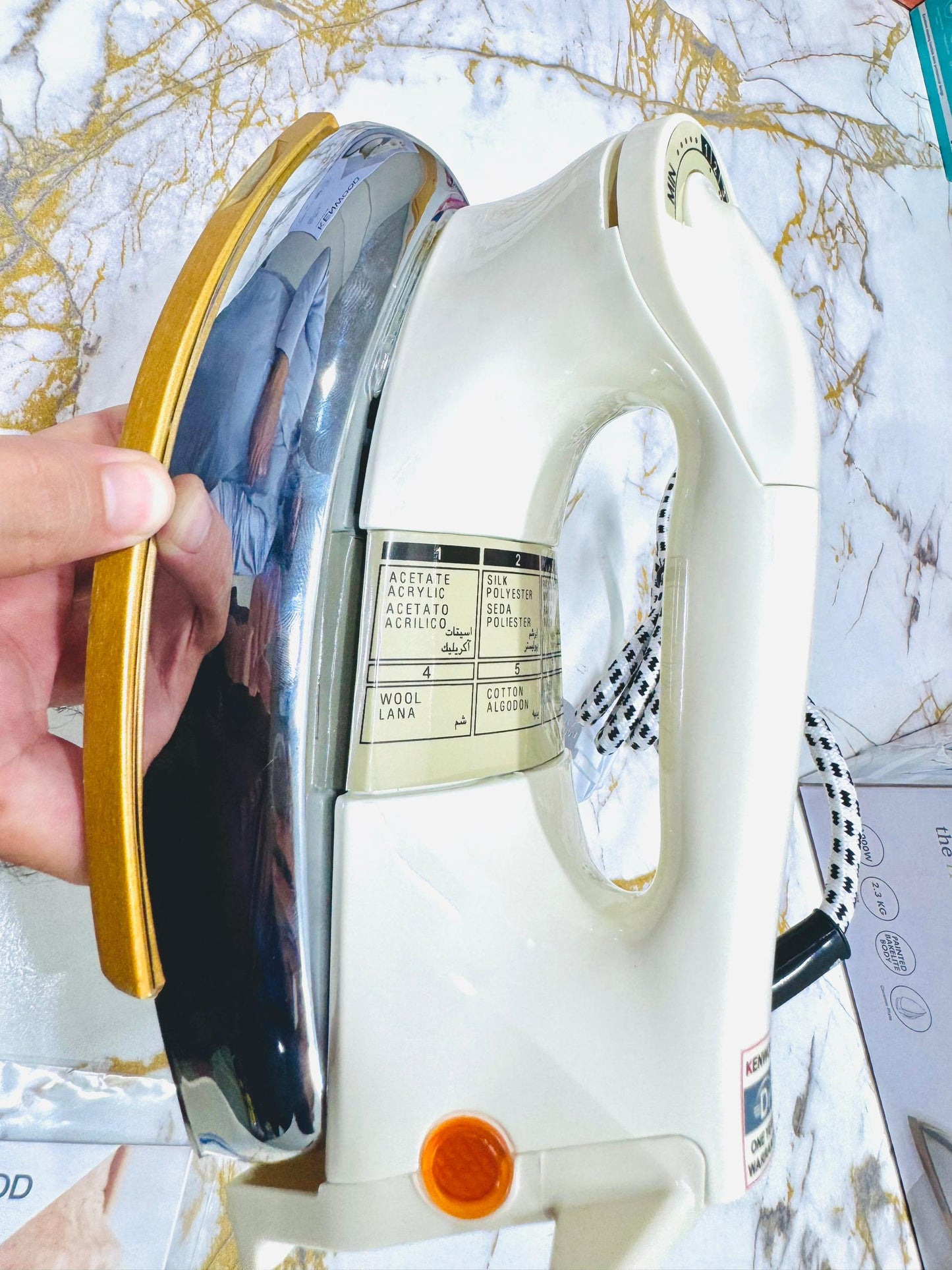 Kenwood non-stick Dry Iron| Gold Sole Plate-1000 W POWER | 1 year warranty