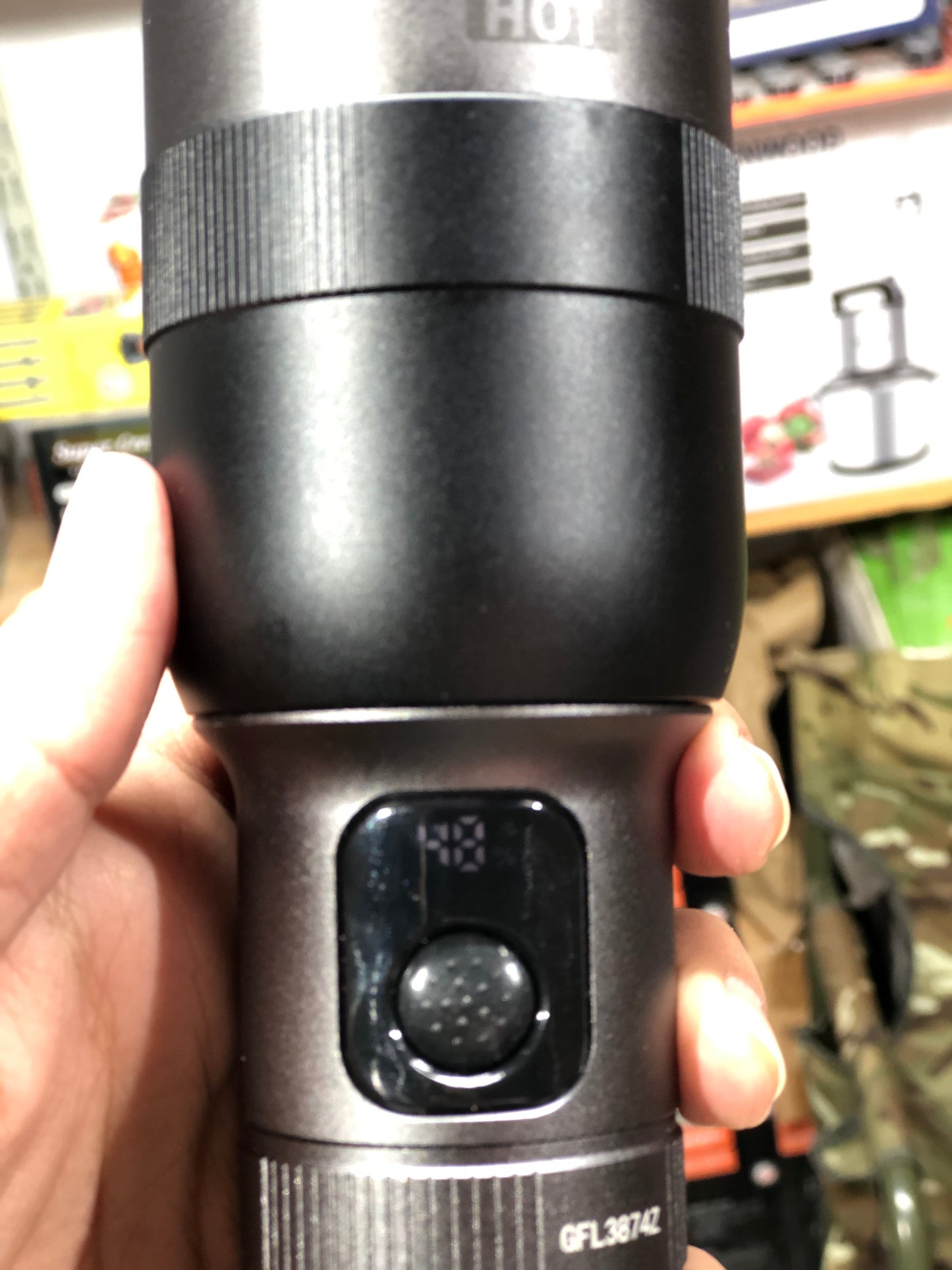 Geepas Digital Zoomable LED Flashlight- GFL3874Z