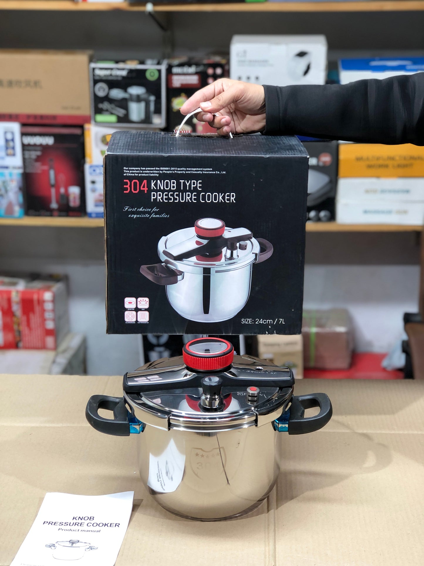 Imported 7 & 9 Liter Pressure cooker