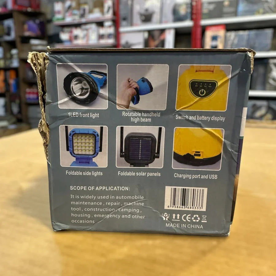 Solar Multi-Source Work Light HS-8033AB – Bright, Reliable Lighting