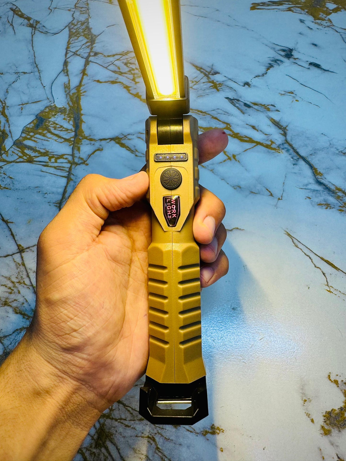 Military Grade LED Work Light Flashlight – Heavy Duty, Magnetic, Super Bright torch