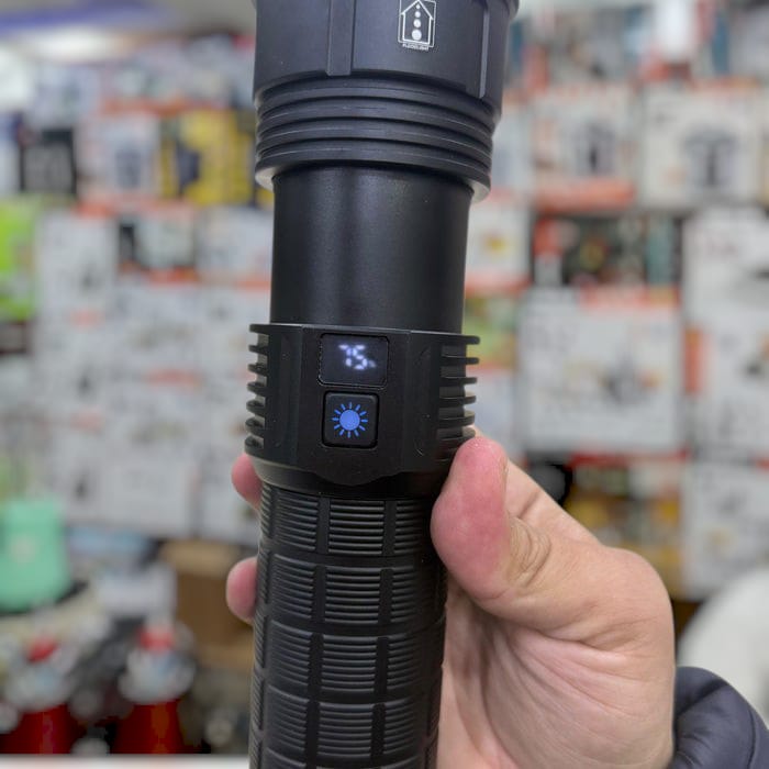 Bazoka White Laser Flashlight Torch SLH-891 (Zoom, 18650 Battery)