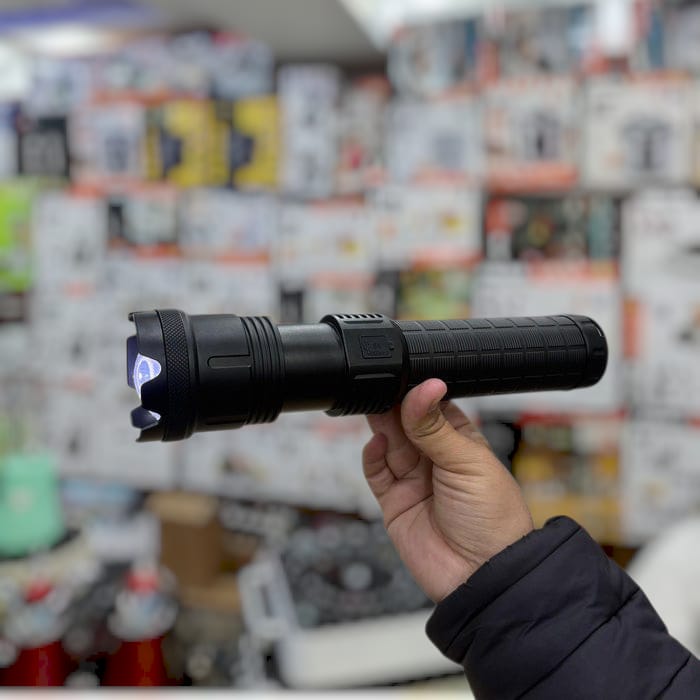 Bazoka White Laser Flashlight Torch SLH-891 (Zoom, 18650 Battery)