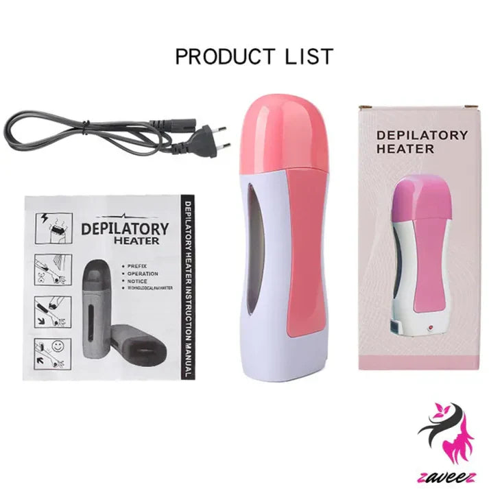 3-in-1 Hot Wax Heater Kit with Roll-On Cartridge | + FREE Refill & Wax Strips