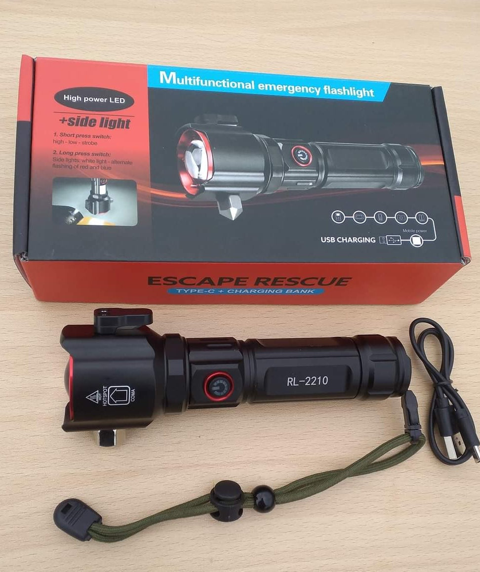 Multifunctional 5-in-1 Torch (1km Range)