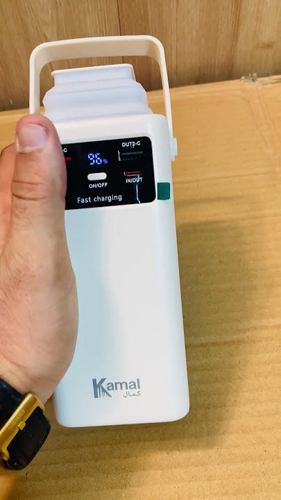 Kamal  30000mAh Power Bank KPB30 -Speed Backup with LED Lamp |