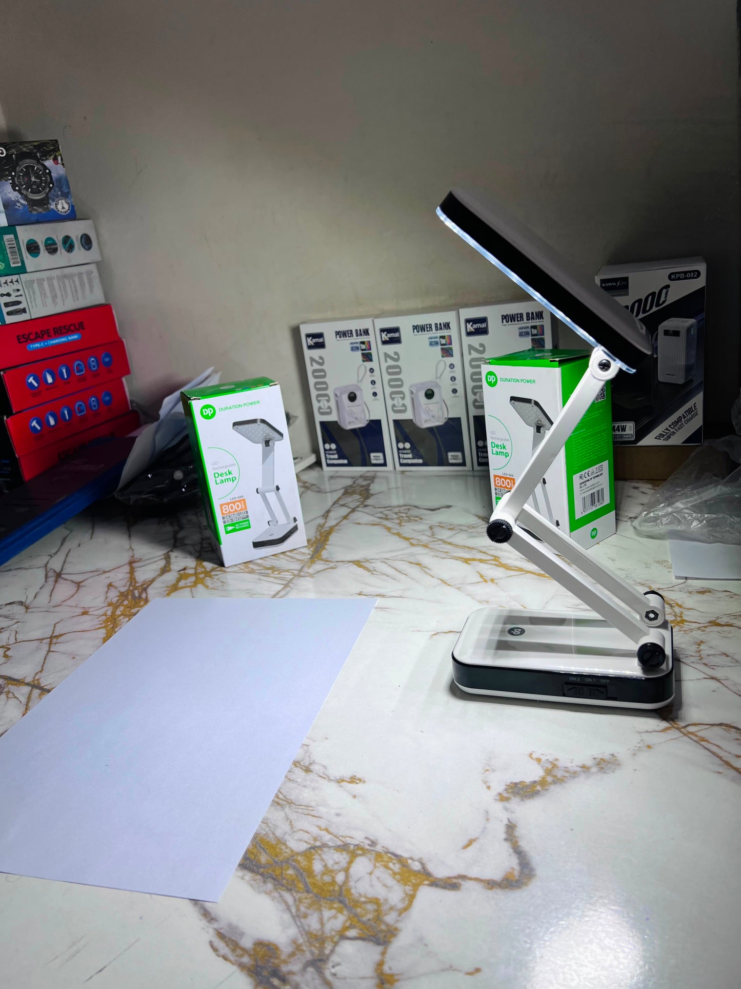 Desk Lamp LED  666 Rechargeable – 800mAh Study Light (3–5 Hours Backup) |