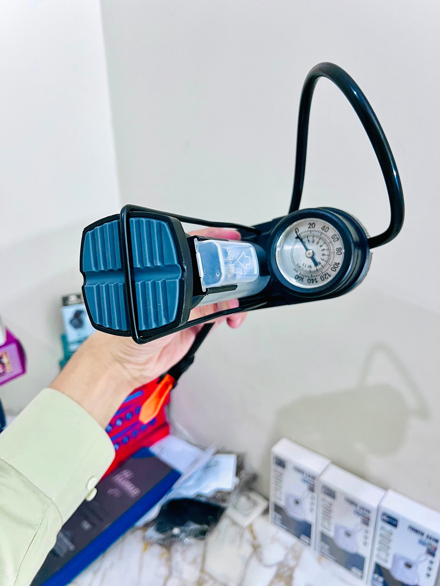 Foot Air Pump 45 PSI with Gauge – Fast & Easy Tyre Inflator | AwamiImport.com