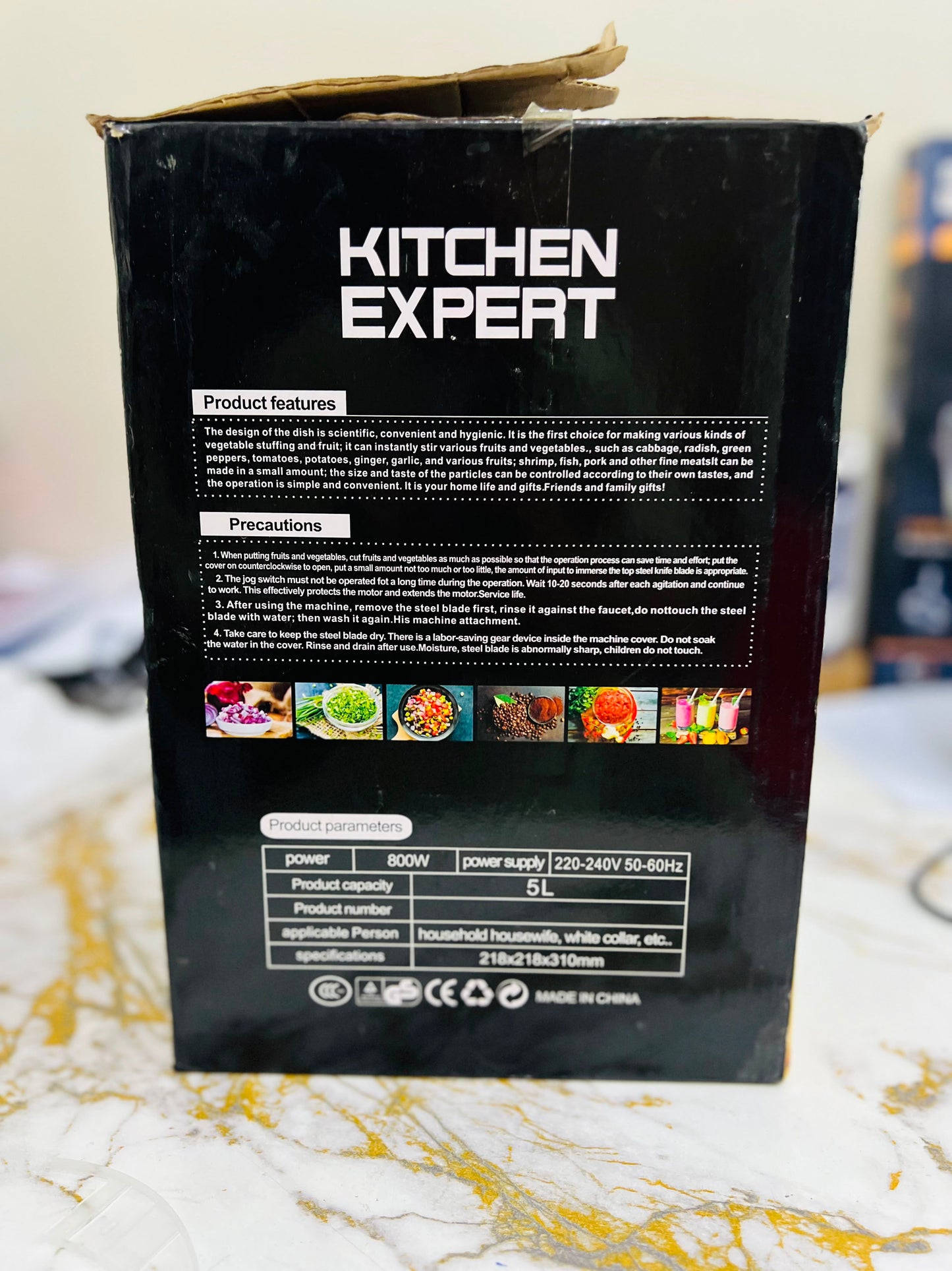 Kitchen Expert 5L Electric Chopper 800W – Heavy Duty  Machine |