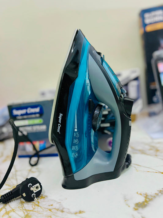 Super Crest SCT-1017 Electric Steam Iron – Powerful Wrinkle Removal (2 Year Warranty) |